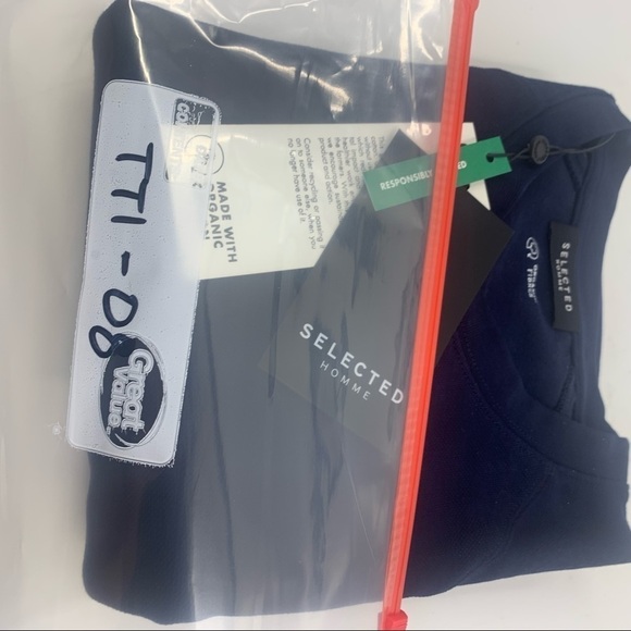 SELECTED HOMME Slhrami Long Sleeve Crew Sweat Navy (NWT) - Picture 7 of 7